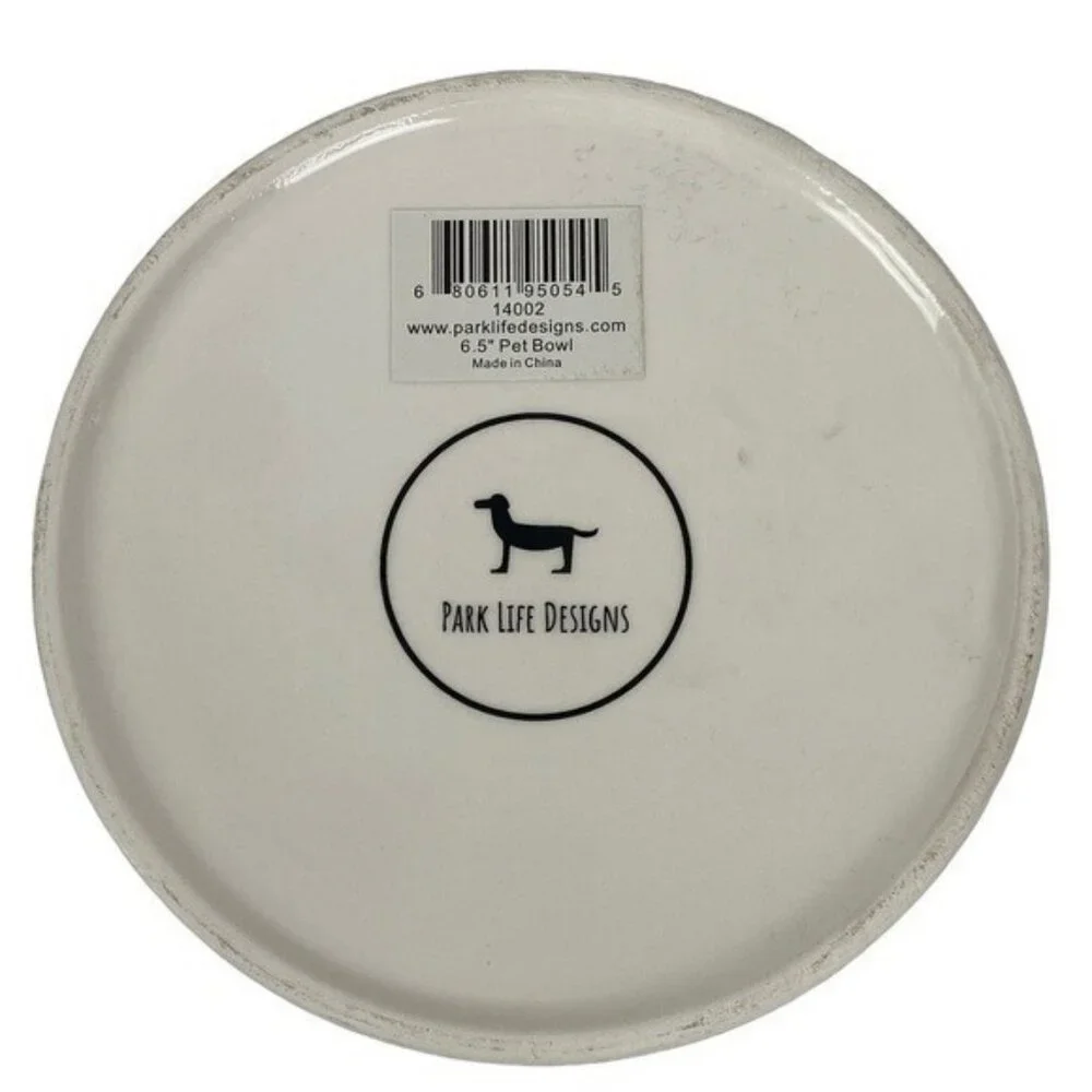 Park Life Designs Blue Black Paw Prints 6.5